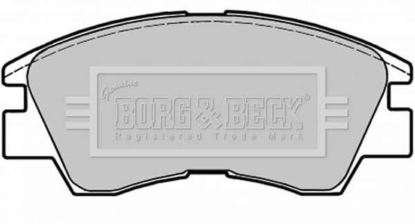 BORG & BECK Комплект тормозных колодок, дисковый тормоз BBP1671